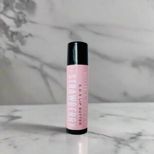 ✨HOST PICK 🍓Two Handcrafted S.O.S Lip Butter Sticks Strawberry